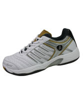 波力BONNY无限B902专业羽毛球鞋（耐磨、稳定）白金银色