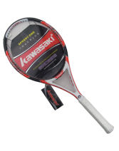 KAWASAKI/川崎 Sharp 500全碳素进阶网球拍，红白色