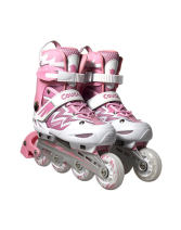 美洲狮MS835L-12粉白直排轮滑鞋男女 溜冰鞋旱冰鞋滑冰鞋