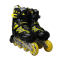 美洲狮MS835L-12黑黄直排轮滑鞋男女 溜冰鞋旱冰鞋滑冰鞋