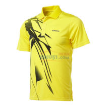 kawasaki川崎 2013新款 羽毛球服裝 男款T恤 ST-13185黃色