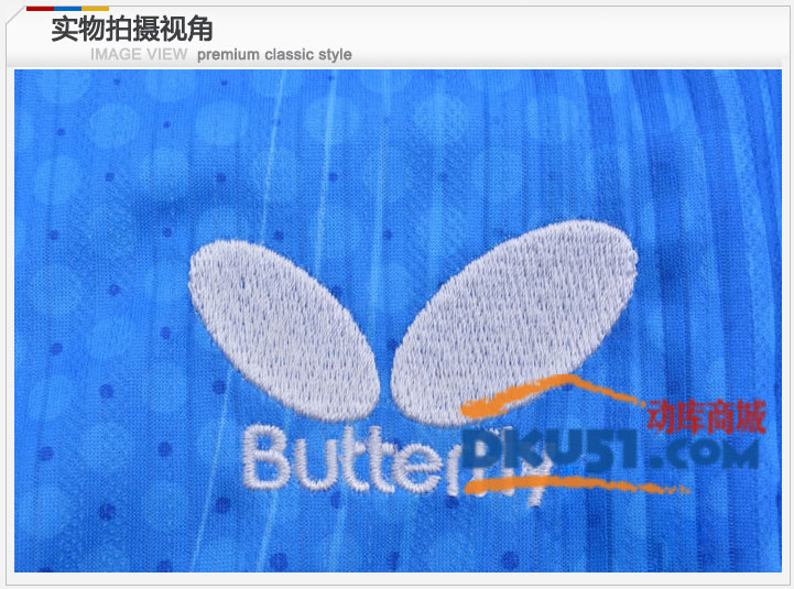 蝴蝶 2013新款 TBC-BHW-258-0317 乒乓球T恤 彩蓝款