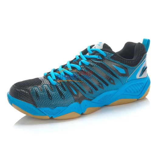 李宁男款羽毛球鞋AYTJ019-9 Hero二代TD黑蓝款_正品、价格、评价、怎么