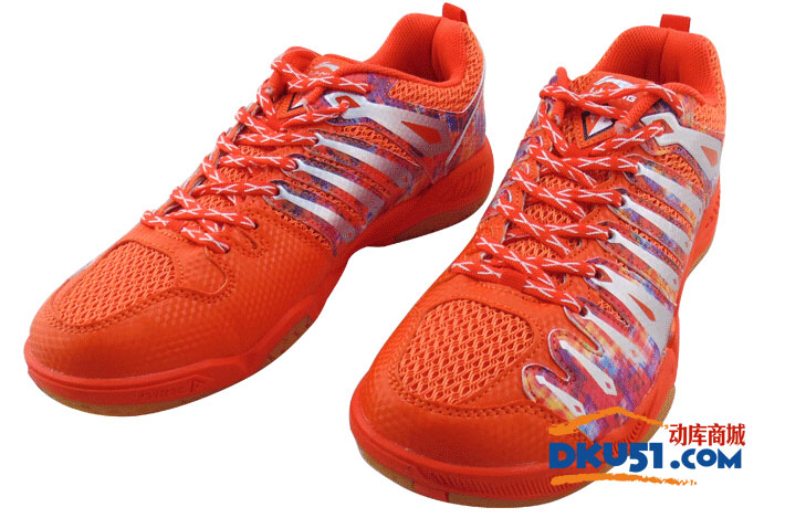 李宁 AYTK057-1 橘色款HERO-2代 英雄男子羽毛球鞋 2015新品
