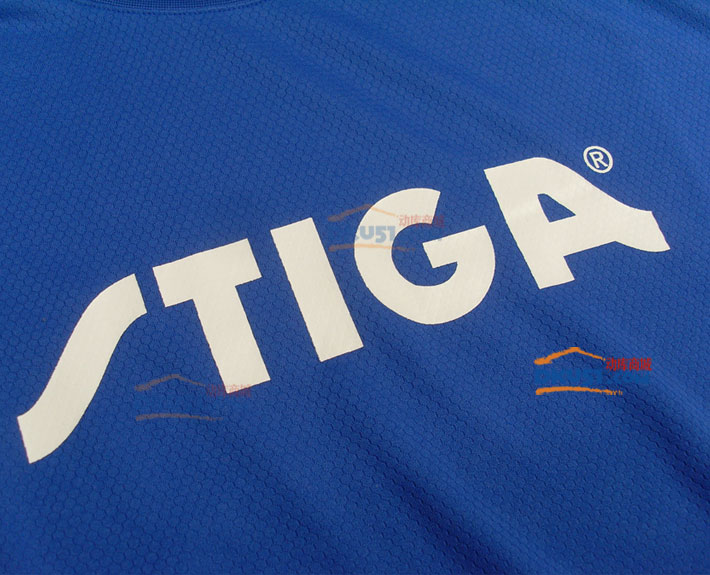STIGA斯帝卡 圆领广告衫 乒乓球服 G1203437 蓝色款