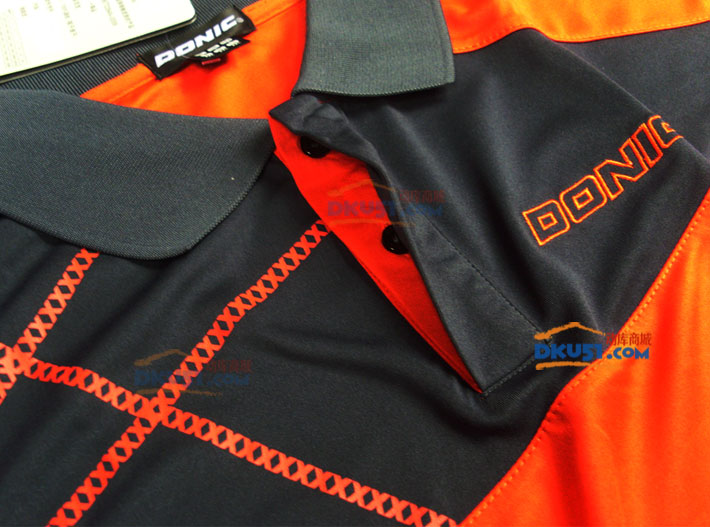 DONIC多尼克83631-216橙色款乒乓球服短袖 透气性极佳