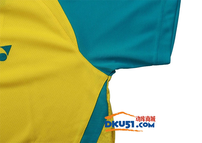 YONEX尤尼克斯 CS1136-402 男款羽毛球T恤 黄色款