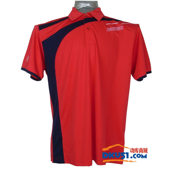 DONIC多尼克 83643 红色款全涤乒乓球服短袖T恤