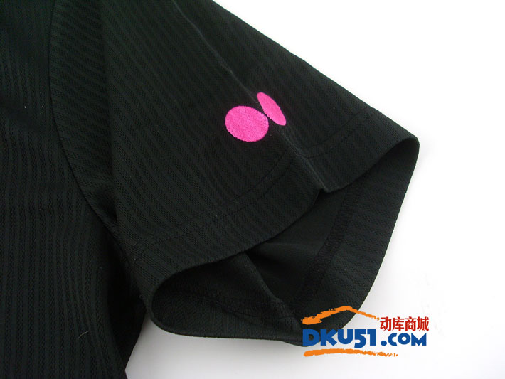 BUTTERFLY蝴蝶 BWH-815-02 黑色款乒乓球服 圆领T恤