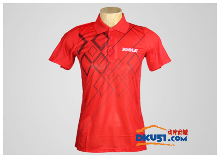JOOLA优拉尤拉 682矩阵 红色款乒乓球服比赛短袖训练球衣
