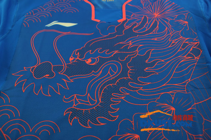 李宁 2016奥运会男款乒乓球比赛服 AAYL139-3 （奥运乒乓球龙服）蓝色款