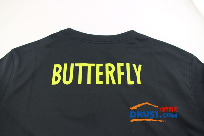 Butterfly蝴蝶 BWH-817-02 乒乓球T恤 乒乓球服（黑色款）