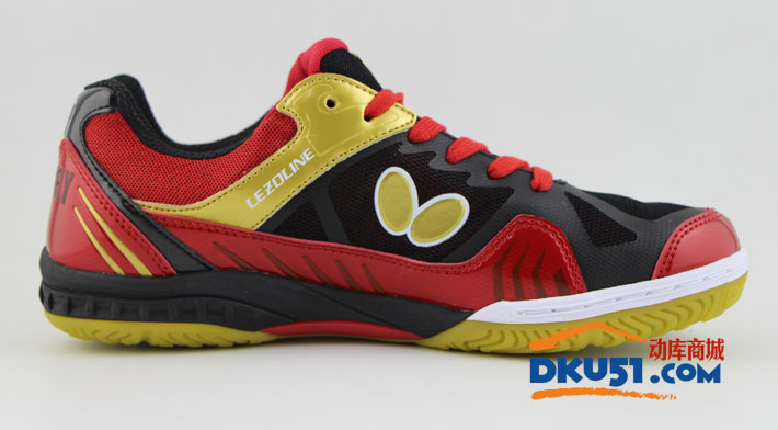 Butterfly蝴蝶乒乓球鞋 LEZOLINE-1 红/黑款（给脚专业的保护）比赛级