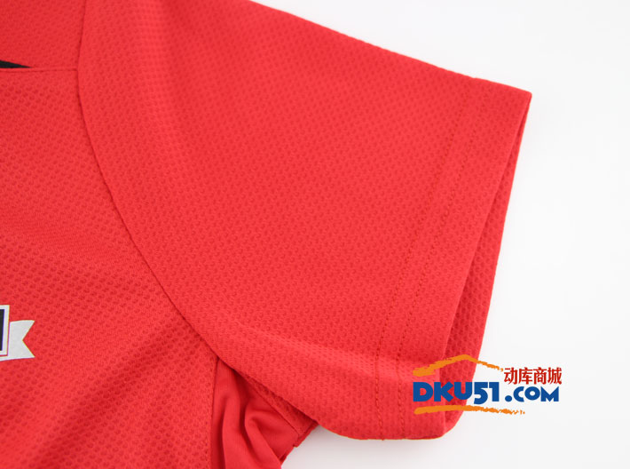 2017新款 蝴蝶 CHD-802 儿童乒乓球服 T恤 红色款