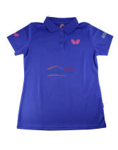 蝴蝶女款乒乓球服运动T恤 BWH-272-1 蓝色款