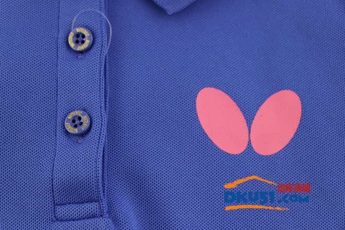 2017新款蝴蝶女款乒乓球服运动T恤 BWH-272-1 蓝色款