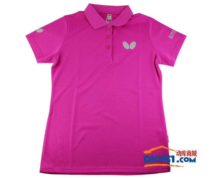 蝴蝶 BWH-272-1 女款乒乓球服 粉色款 2017新款运动T恤