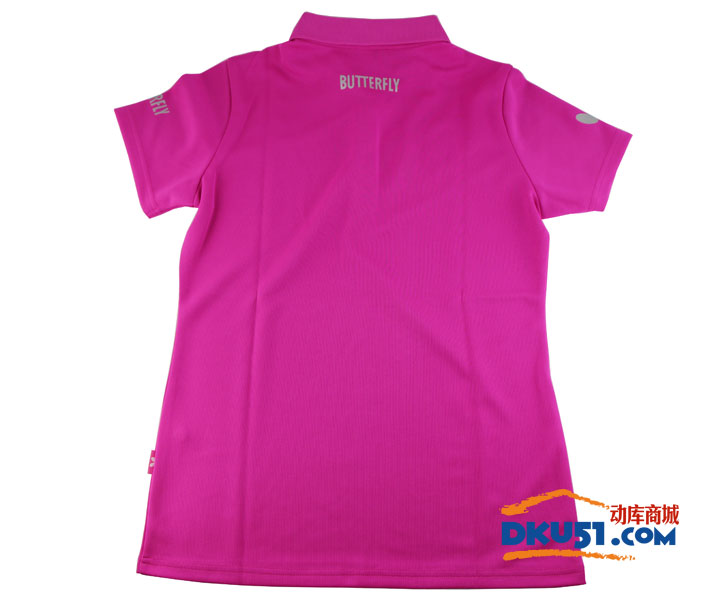 蝴蝶 BWH-272-1 女款乒乓球服 粉色款 2017新款运动T恤