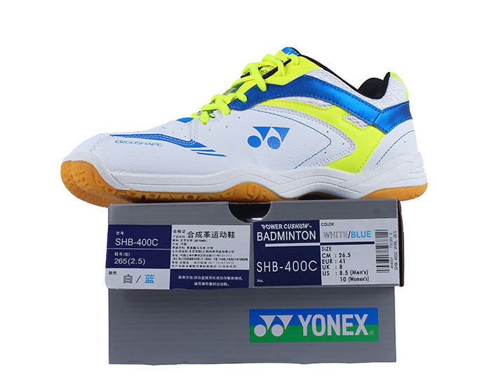 YONEX尤尼克斯 SHB-400C 白蓝 男女同款羽毛球鞋