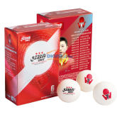 红双喜世界巡回赛D40+有缝球乒乓球 新材料球