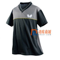 Butterfly蝴蝶乒乓球服 BWH-830 黑灰色运动T恤