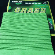 Tibhar挺拔绿色草内能 grass d.tecs 绿色胶皮长胶彩色乒乓球套胶