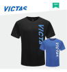 victas维克塔斯乒乓球T恤衫短袖比赛服086502 黑色/蓝色