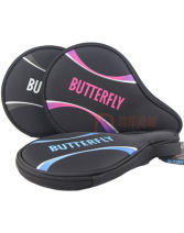 butterfly蝴蝶葫芦乒乓球拍套 BTY-1016 红/银/蓝三色可选 做工扎实，配色低调