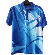 STIGA斯帝卡 CA-23121 蓝色印花乒乓球比赛T恤