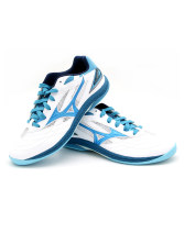 Mizuno美津濃乒乓球鞋 81GA220532 美津濃9代專業(yè)乒乓球鞋運(yùn)動(dòng)鞋 白/天藍(lán)色