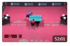 2021乒乓球大满贯-世乒赛-奥运模拟赛比赛视频：许昕vs林诗栋