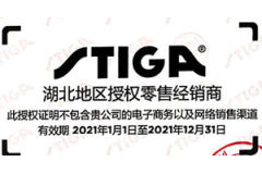 动库商城2021年STIGA品牌授权证书