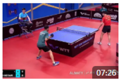 2022WTT哈萨克斯坦赛乒乓球挑战赛比赛视频：严升VS阿尔哈德拉维