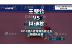 2023国乒亚锦赛及亚运会男团热身赛比赛视频：王楚钦VS林诗栋