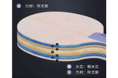 乒乓球底板的大芯选桐木或阿尤斯，这两个木材用作大芯有什么区别?