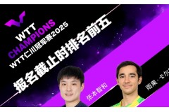 2025WTT仁川乒乓球冠軍賽首批男單/女單參賽名單公布