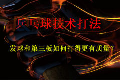 發球和第三板如何打得更有質量?