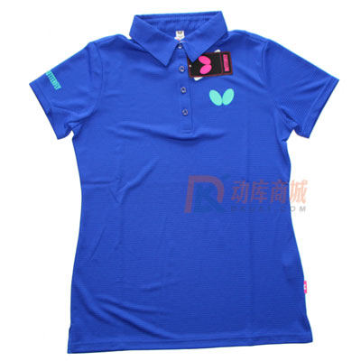 蝴蝶女款bwh273103乒乓球运动服透气速干蓝色款
